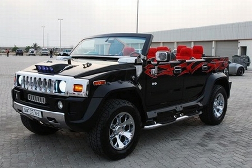 Wow Hummer H2 Cabrio caught in Abu Dhabi