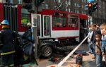 BMW 3-Series Touring crash between  Tram and Traffic Pole Tallin, Estonia img_3