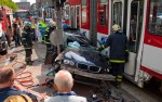 BMW 3-Series Touring crash between  Tram and Traffic Pole Tallin, Estonia img_4